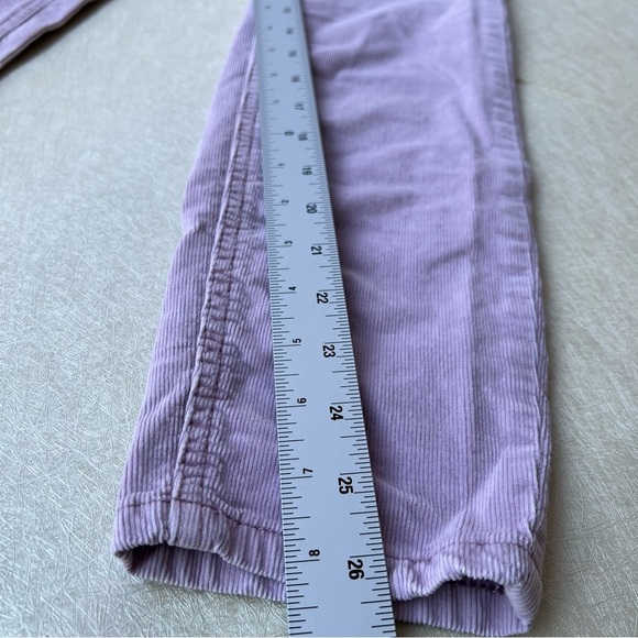 Free People Purple Corduroy Button Fly  Women Size 26 - Picture 6 of 8